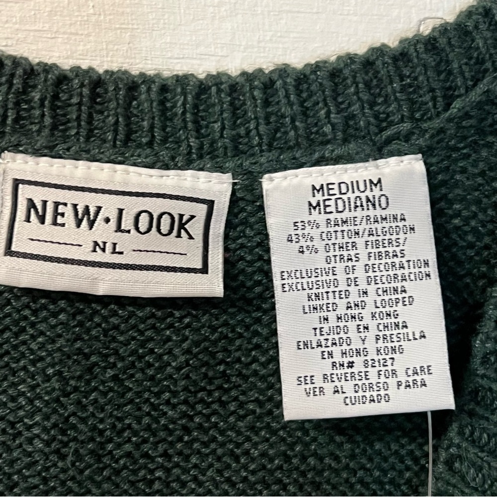 New Look Sweater Vest Women’s Medium Grannycore Cottagecore Seasons - Picture 2 of 7